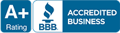 Better Business Bureau (BBB) accredited business seal