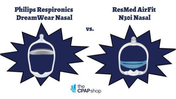 ResMed AirFit N30i vs Respironics DreamWear Nasal Mask