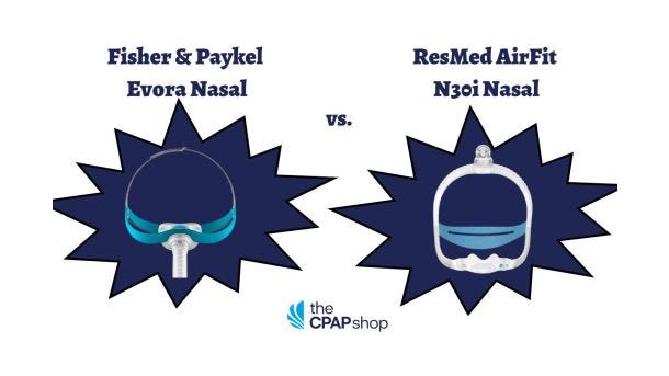 ResMed AirFit N30i Vs Evora Nasal CPAP Mask Comparison 