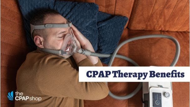 man sleeping with cpap mask