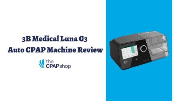 3b medical luna G3 auto cpap machine side view