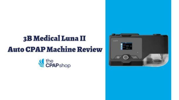 3b medical luna II cpap machine top view