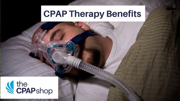 man sleeping with cpap mask