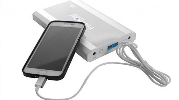 cpap battery charging a phone