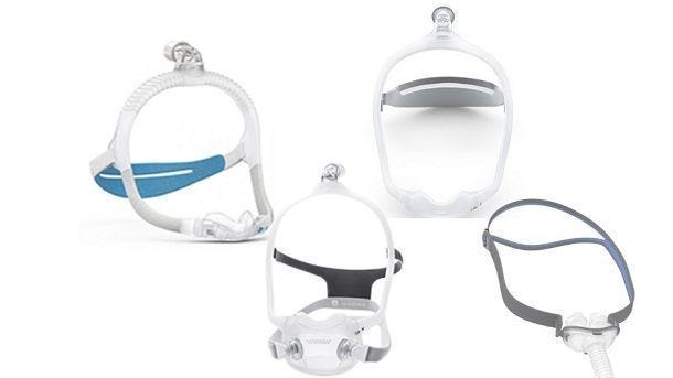 Group of CPAP masks 
