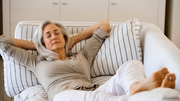 woman relaxing