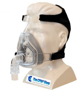 blog3 CPAP mask on mannequin head.