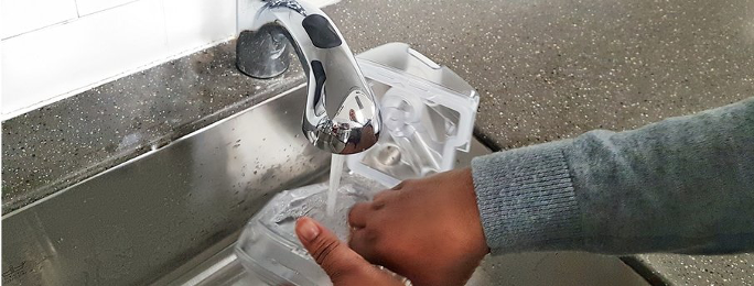 rinsing water chamber