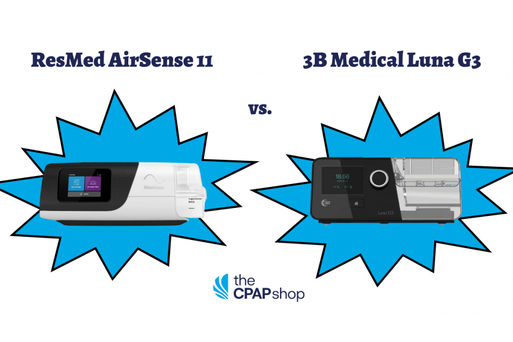 Resmed AirSense 11 vs 3B Medical Luna G3 Comparison
