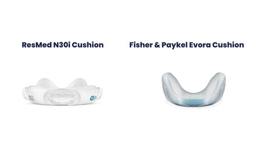 Evora Nasal CPAP Mask and ResMed AirFit N30i Nasal Mask