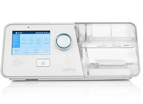 BiPAP Machine on nightstand.